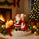 Santa Couple Resin Figurines