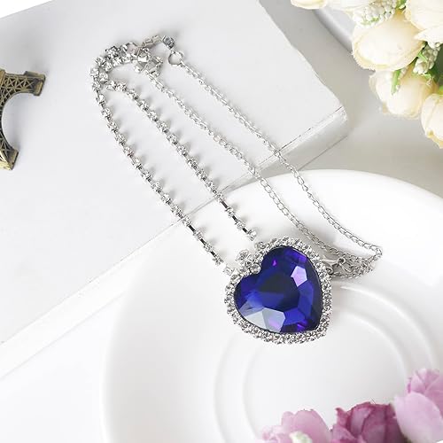 Ocean Heart Crystal Necklace