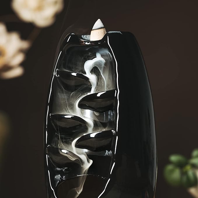 Ceramic Waterfall Incense Burner