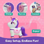 PlayShifu Smart Talking Plush Toy for Kids – ZeeZee Unicorn Doll | Interactive Singing & Storytelling Soft Toy | Bluetooth Play | Gift for Girls & Boys Ages 3–6 | Unicorn Gifts