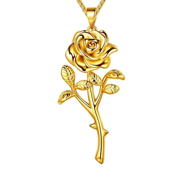 Rose Pendant Jewelry Set