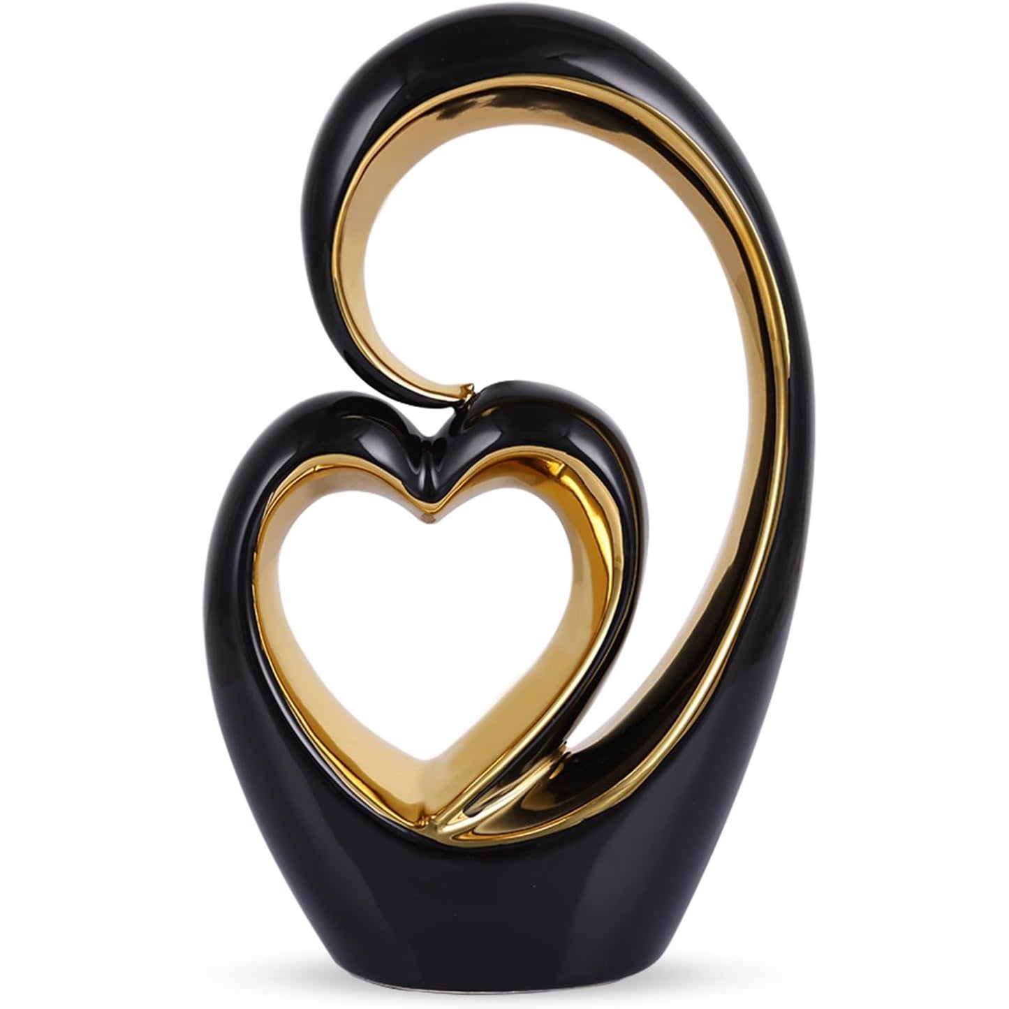 Ceramic Heart Sculpture Set