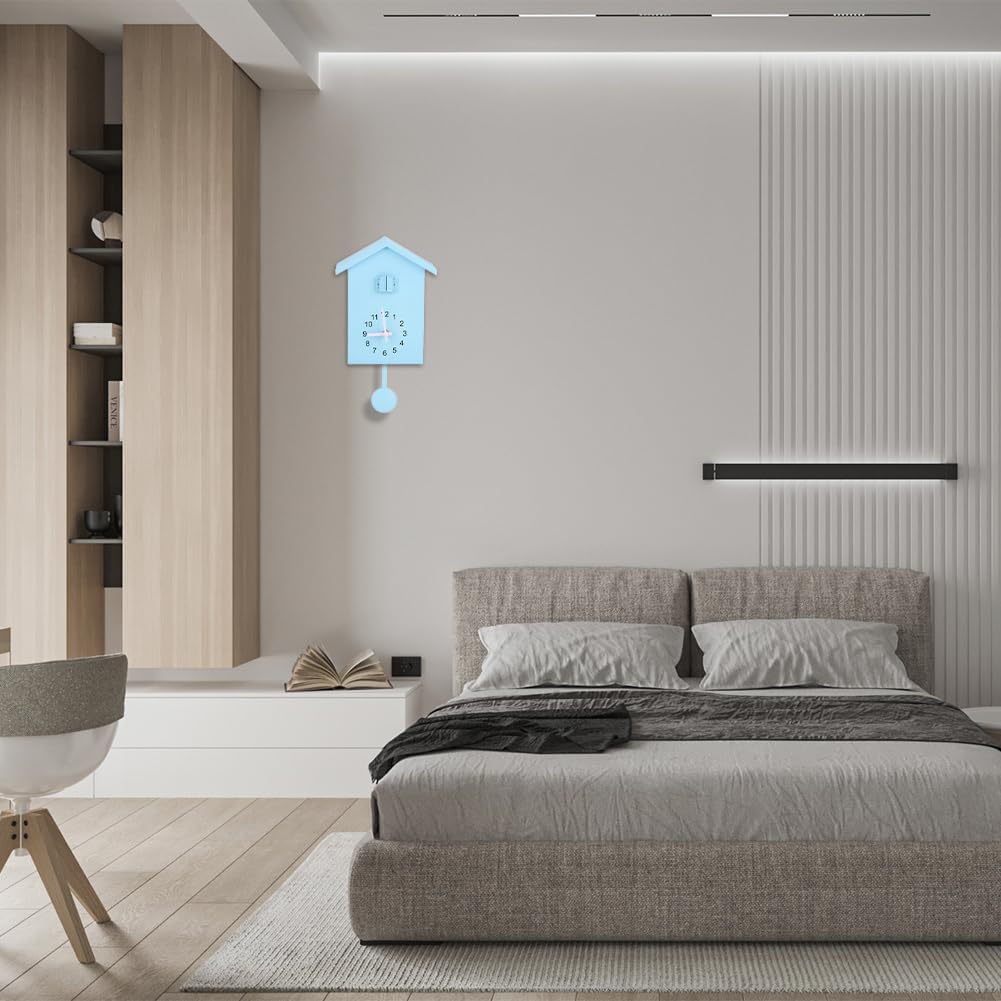 Nordic Birdhouse Wall Clock