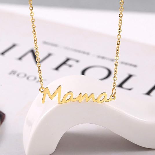 Mama Stainless Steel Necklace