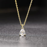 Radiant Teardrop Pendant Necklace