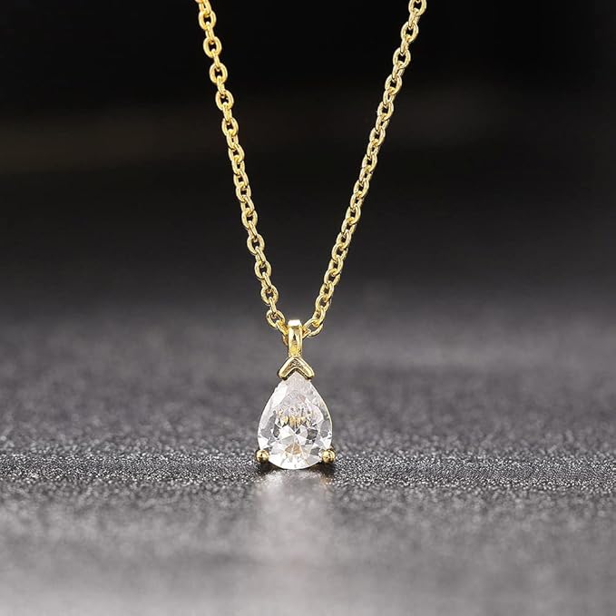 Radiant Teardrop Pendant Necklace