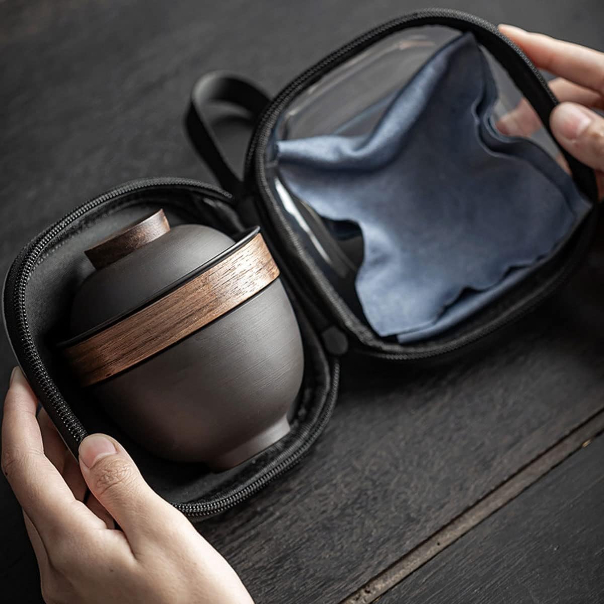 Portable Ceramic Gaiwan Tea Set