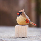 Handcrafted Wooden Bird Figurines
