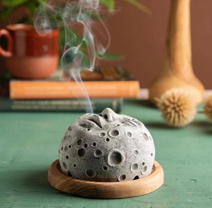 Moon Face Incense Burner
