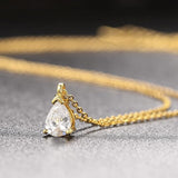 Radiant Teardrop Pendant Necklace