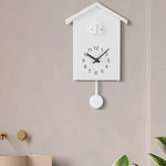 Nordic Birdhouse Wall Clock