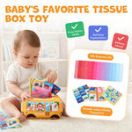 JoyCat Baby Toys 6-12 Months, Montessori Sensory Baby Toy Set with Stacking Cups, Soft Blocks, Tissue Box Toy, Spinner Toys, Sensory Balls, Cloth Book, Infant Learning Toys, Baby Shower Gift