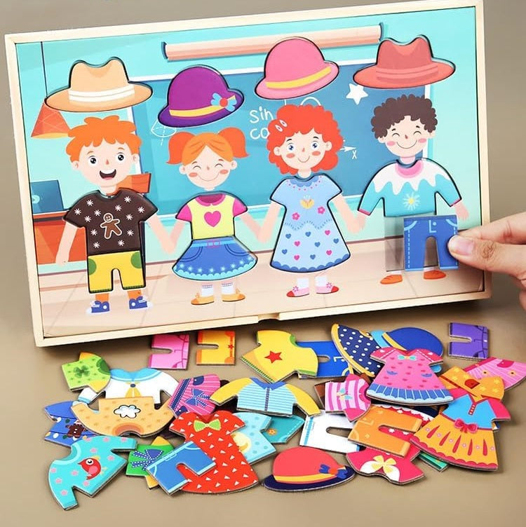 Montessori Clothes Hanging Set