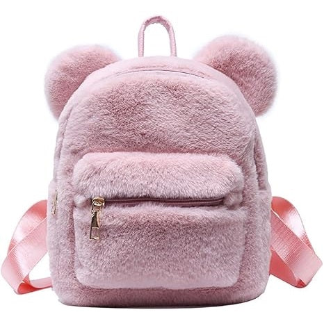 Fuzzy Bear Ears Backpack