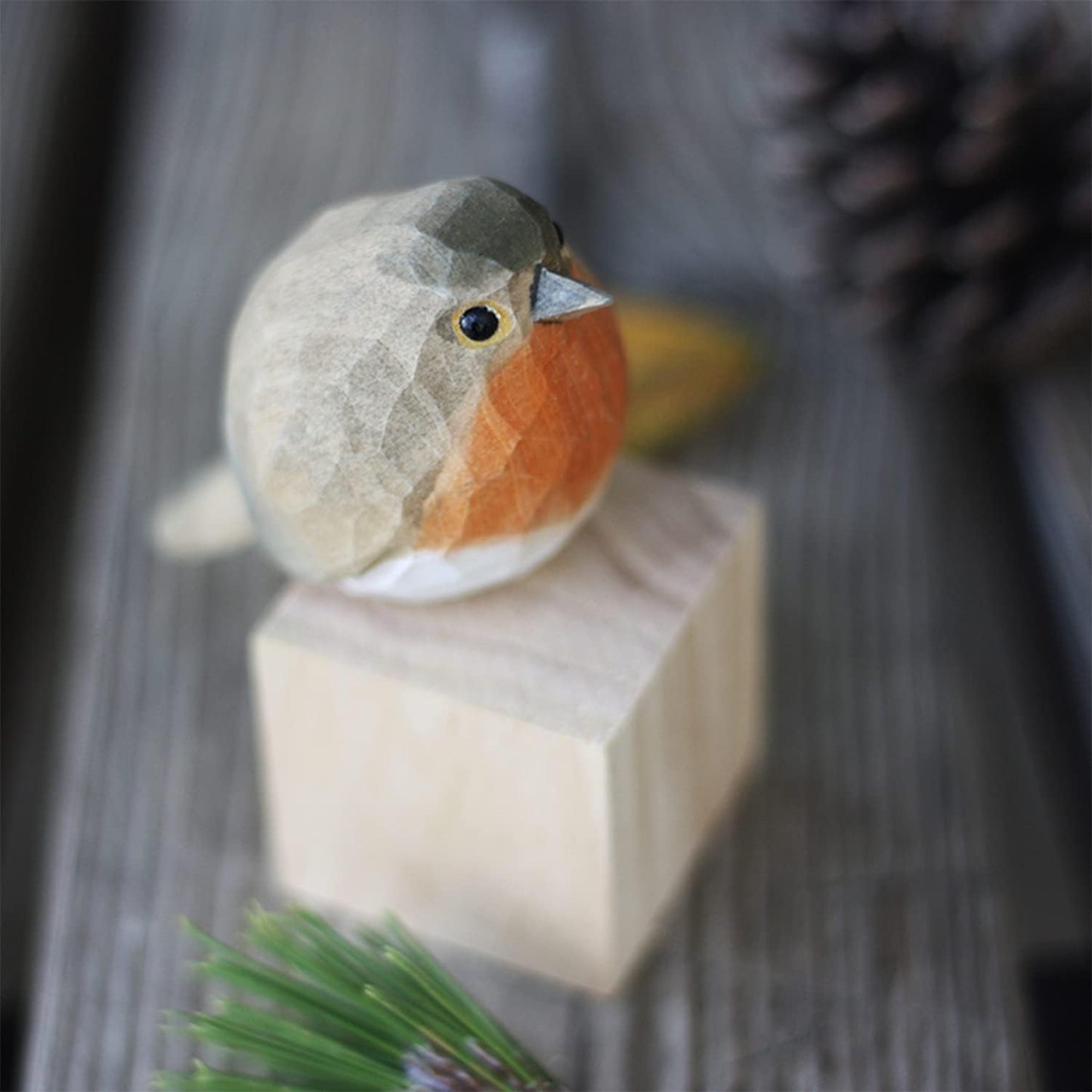 Handcrafted Wooden Bird Figurines
