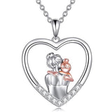 Sterling Silver Mother Necklace