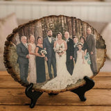 Custom Photo Frame Rustic Reclaimed Wood Gift, Graduation Keepsake, Personalized Valentines Gift for Dad, Memory Picture on Wood Memorial Picture Frame