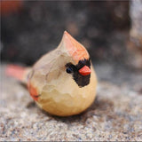 Handcrafted Wooden Bird Figurines