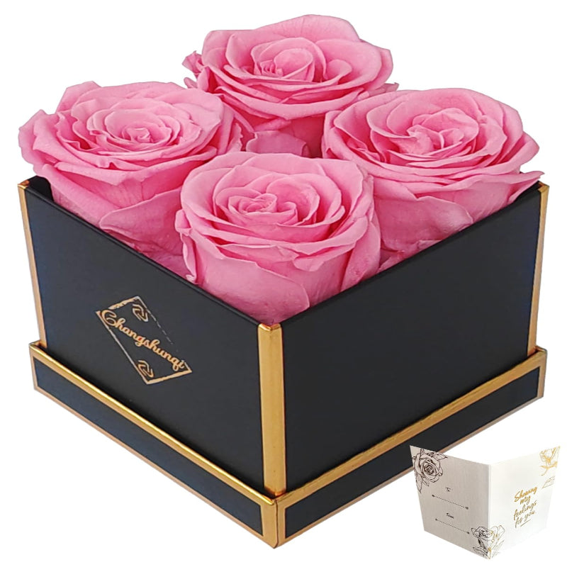 Changshunqi Forever Flowers, Preserved Roses in a Box, Eternal Rose Flowers for Delivery, Forever Preserved Roses Gifts for Her Women Wife Christmas Birthday Mothers Flower for Mom Womens Girlfriend
