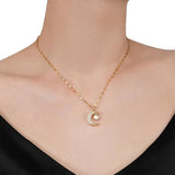 Moon Evil Eye Necklace