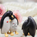 Valentines Day Gifts for Her Him Boyfriend Girlfriend, Anniversary Wedding Gifts for Women Men Couple, I Love You Birthday Gift for Wife Husband-Couple Penguin Figurine for Christmas