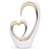 Ceramic Heart Sculpture Set