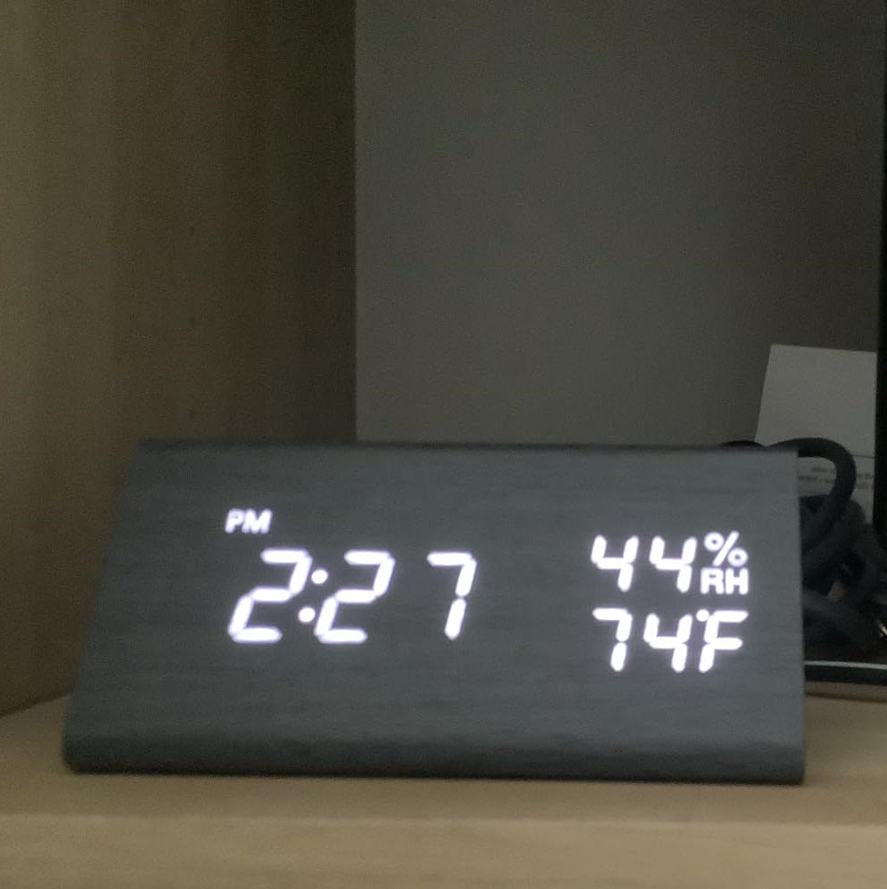 Wooden LED Digital Alarm Clock