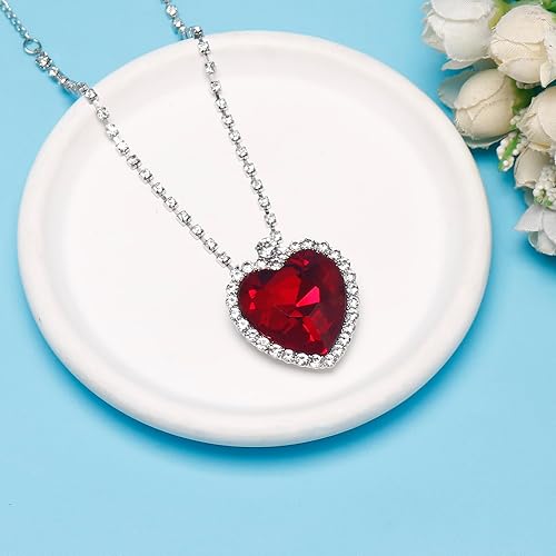 Ocean Heart Crystal Necklace