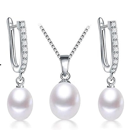 Elegant Pearl Jewelry Set