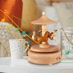 Wooden Carousel Music Box