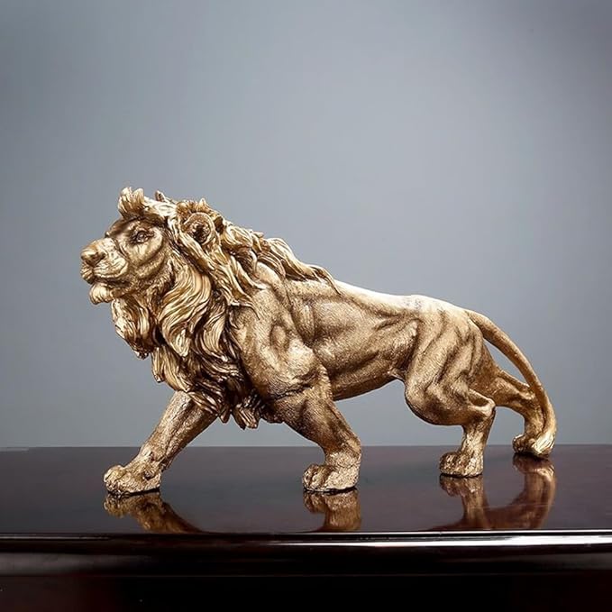 Majestic Lion Resin Sculpture