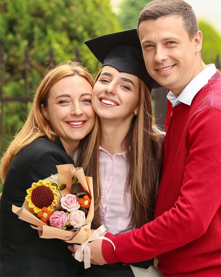 Crochet Flower Bouquet Gift Set