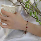 Vintage Rose Flower Bracelet