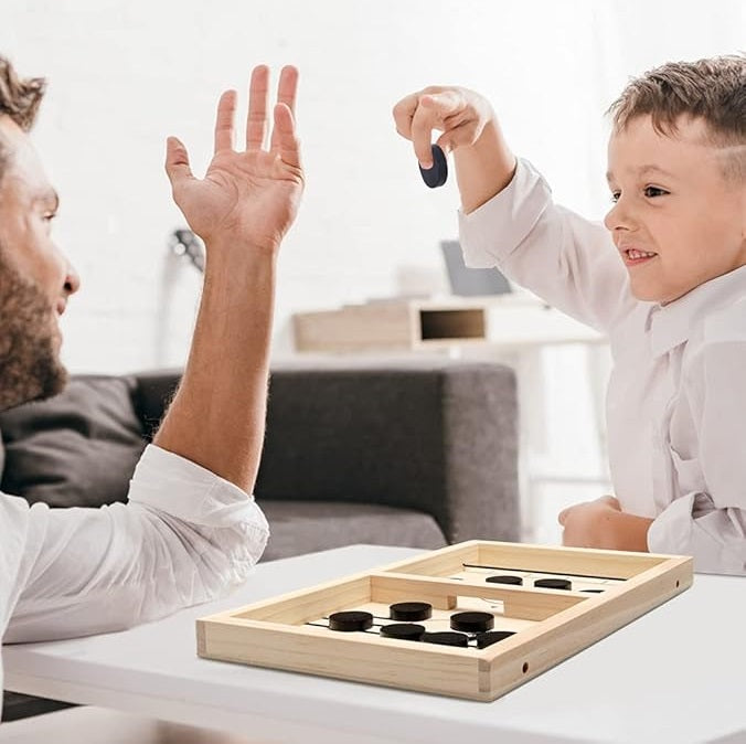 Wooden Sling Puck Game