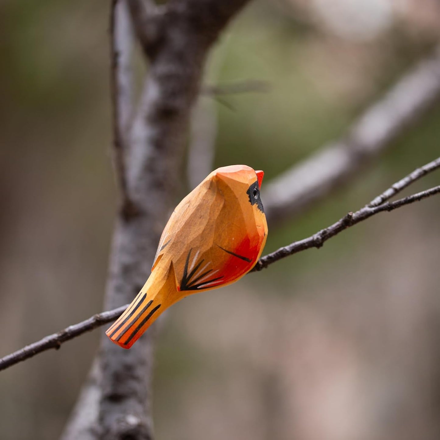 Handcrafted Wooden Bird Figurines
