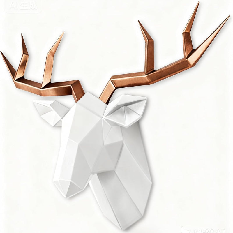 Geometric Deer Wall Sculpture