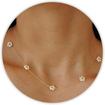 Daisy Pearl Holiday Choker