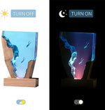 Ocean Resin Diver Lamp