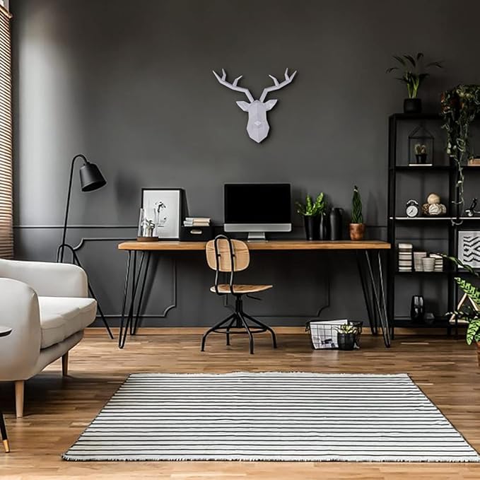 Geometric Deer Wall Sculpture
