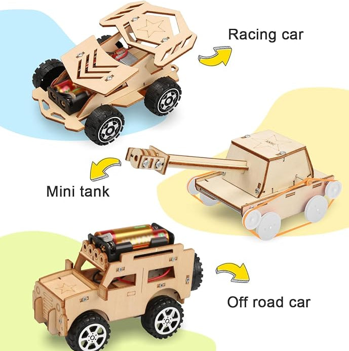 STEM Wooden Car Builder Kit