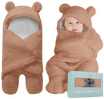 Baby Swaddle Blanket | Ultra-Soft Plush Essential for Infants 0-6 Months | Receiving Swaddling Wrap White | Ideal for Baby Boy Accessories and Newborn Registry | Perfect Baby Girl Shower Gift