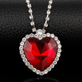 Ocean Heart Crystal Necklace