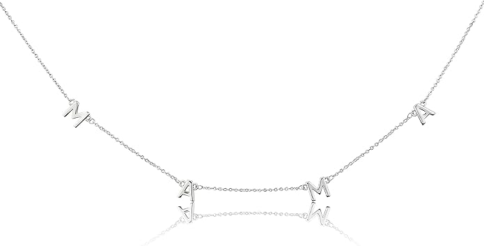 Mama Letter Pendant Necklace