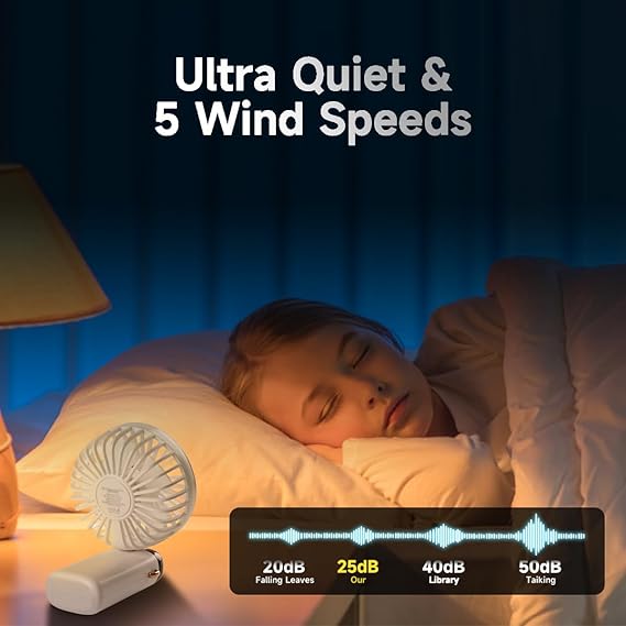 Portable Handheld Rechargeable Fan