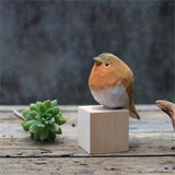 Handcrafted Wooden Bird Figurines