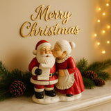 Santa Couple Resin Figurines