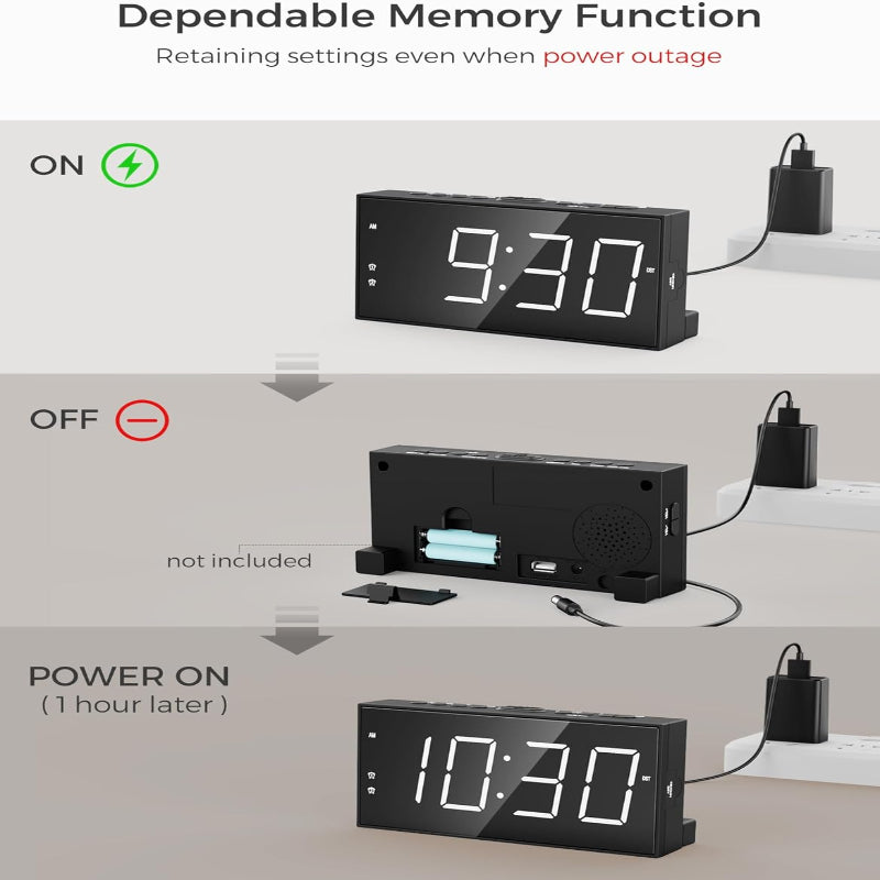 Dual Alarm Digital Clock