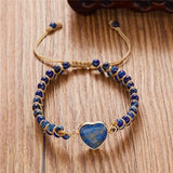 Heart Jasper Braided Bracelet