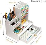 Wooden Desk Organizer Set