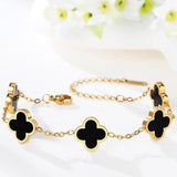 Four Leaf Clover Gold Bracelet